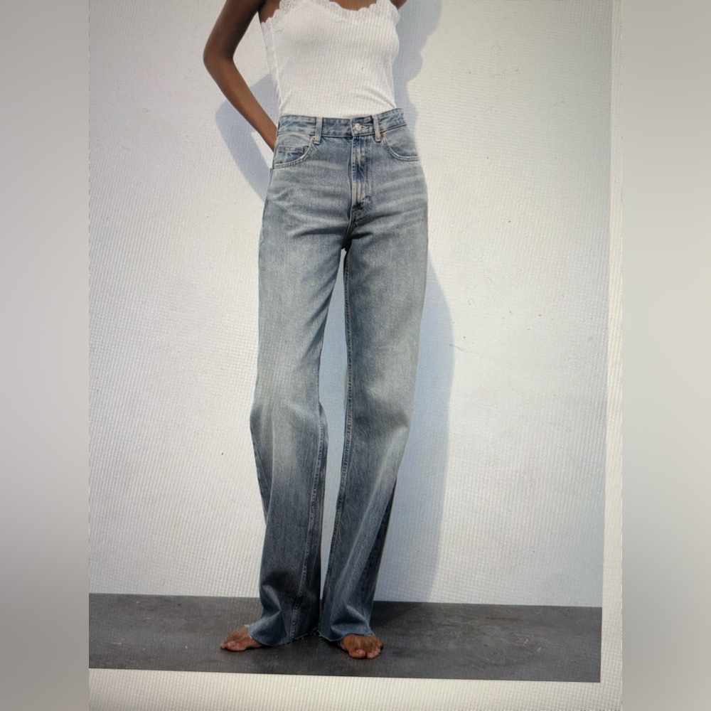 TRF high rise jeans from Zara, worn once